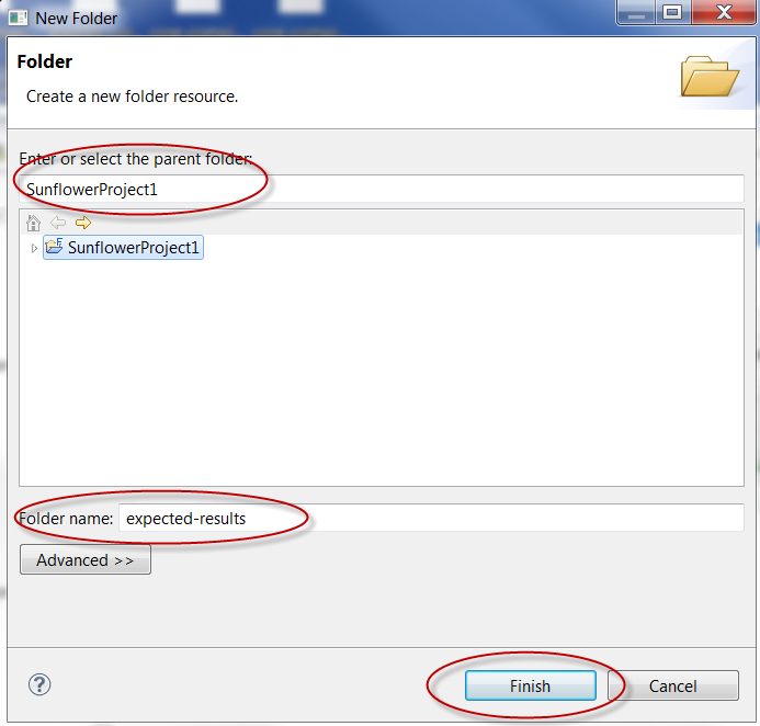 Keep the expected query results folder in the Sunflower project
